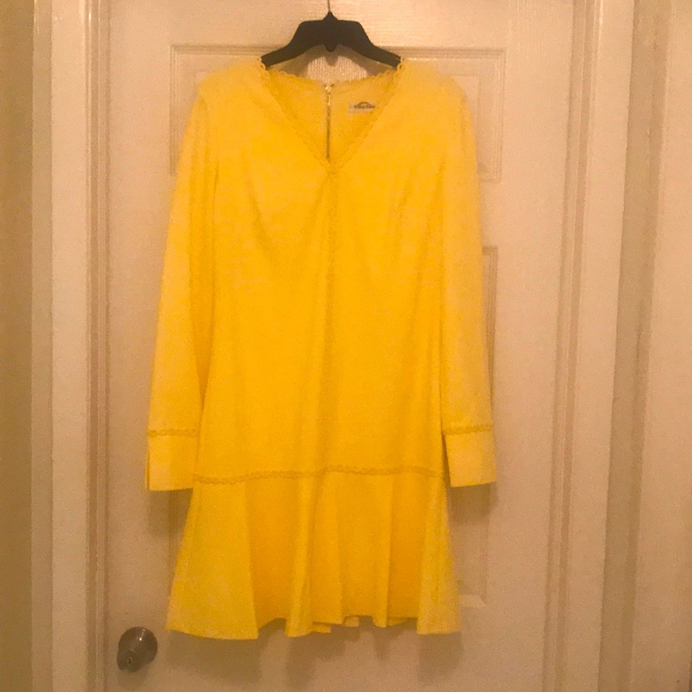 Yellow Calvin Klein dress